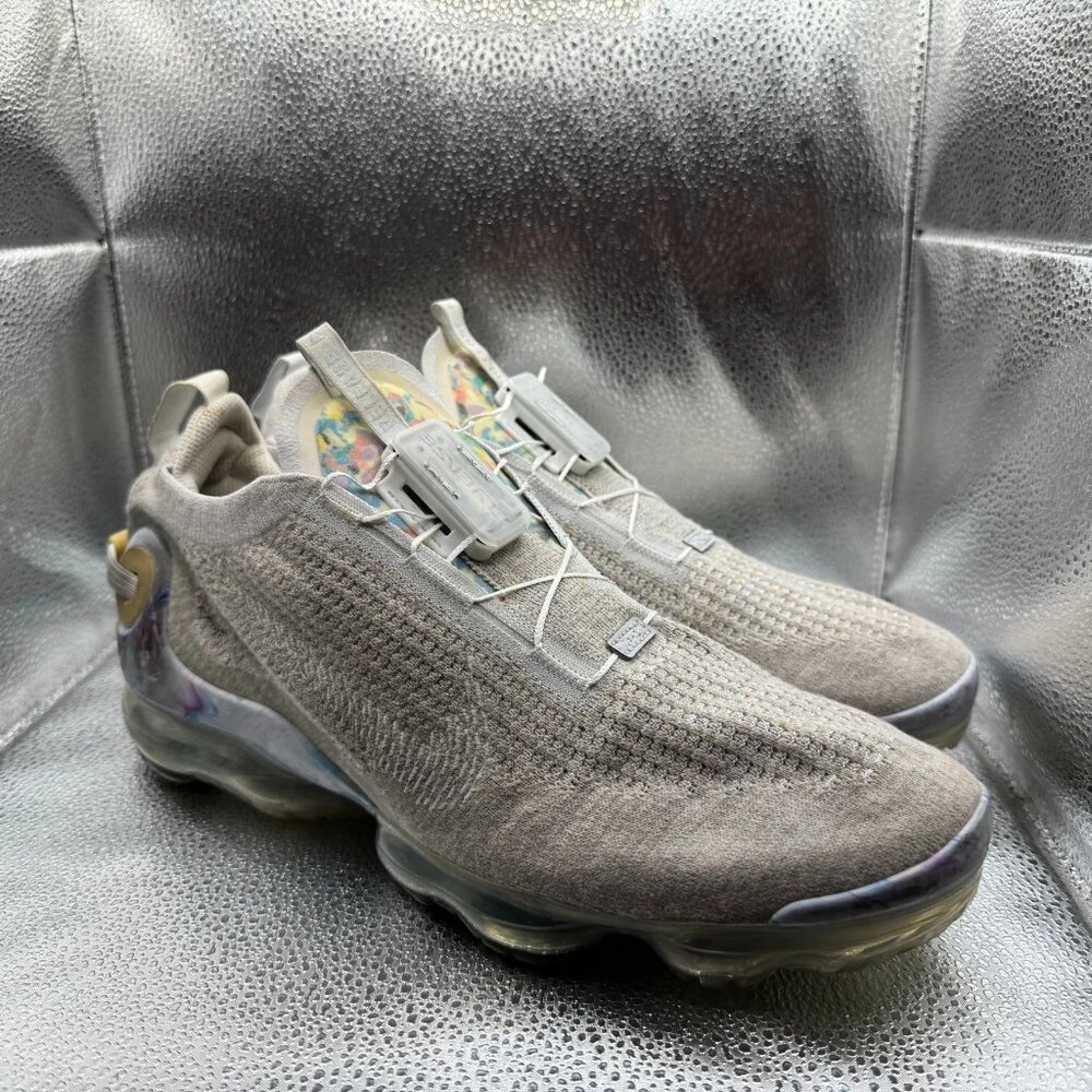 Size 13 Nike Air VaporMax 2020‎ Flyknit Summit White Mens Sneaker CJ6740-100
